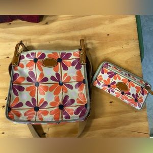 Fossil purse and wallet set